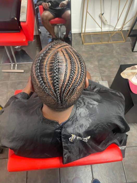 Stitch Braids protective hairstyle - Milly's FAB Hair Salon Tucson
